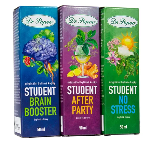 Dr. Popov Bylinné kapky STUDENT No stress 50 ml