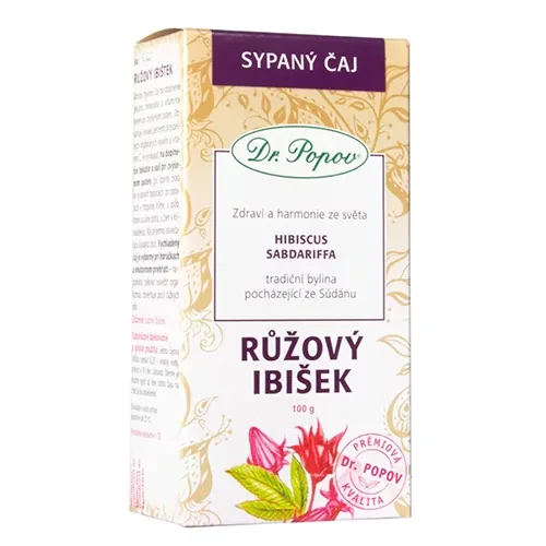 Dr. Popov Čaj Růžový ibišek 100 g