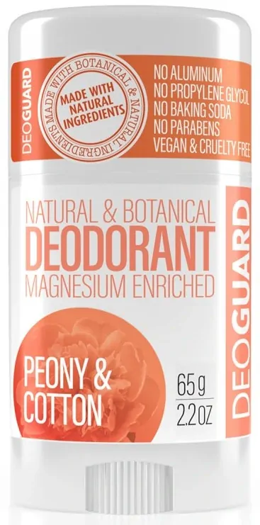 DEOGUARD Přírodní tuhý deodorant - pivoňka a květ bavlny 65g