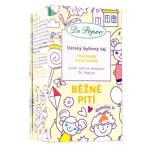 Dr. Popov Dětský bylinný čaj - Běžné pití 20 x 1,5 g