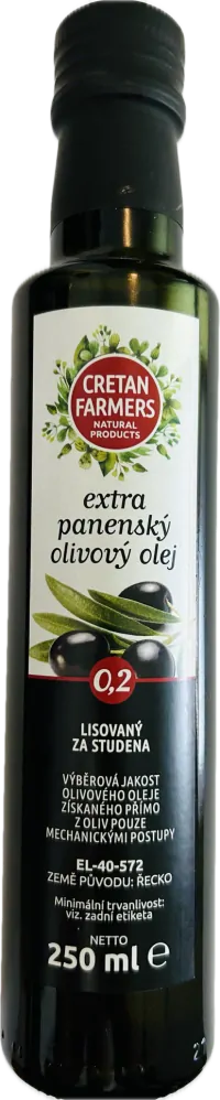 CRETAN FARMERS Extra panenský olivový olej 250 ml