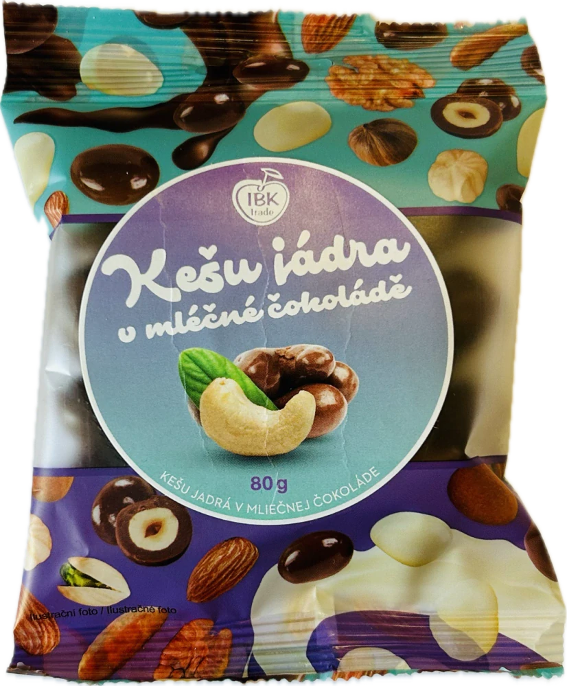 IBK Kešu v mléčné čokoládě 80g