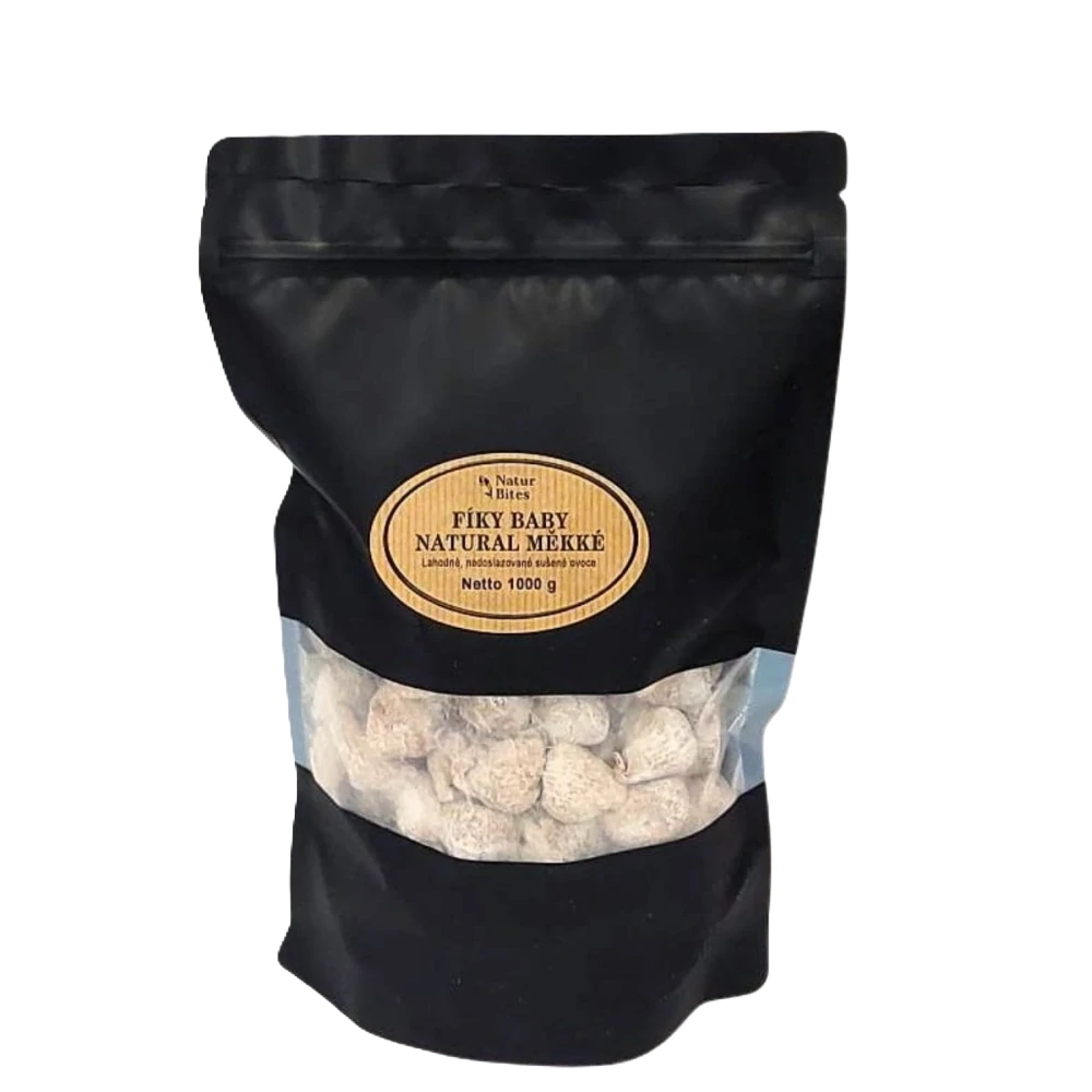 NaturBites Fíky Baby natural, měkké 1000 g