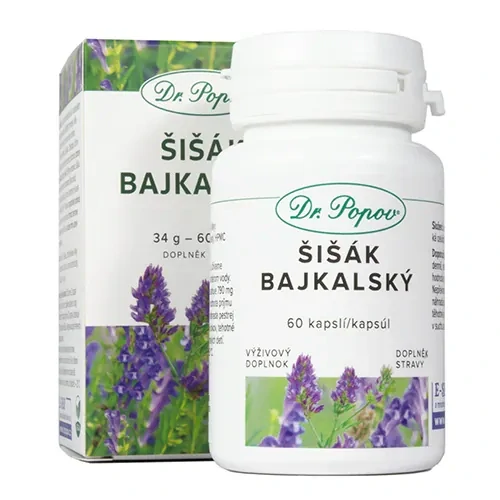 Dr. Popov Šišák bajkalský (extrakt), 60 kapslí