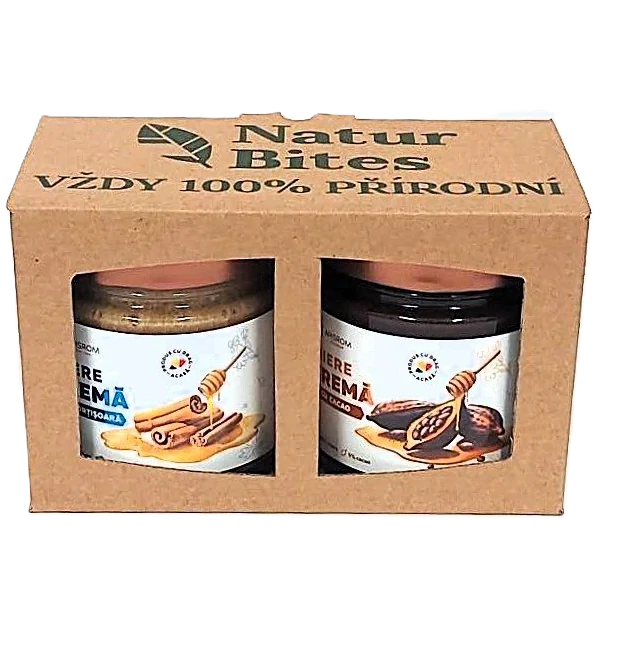 Apisrom Dárková sada ochucených medů "Zdravé mlsání", 2 x 280 g
