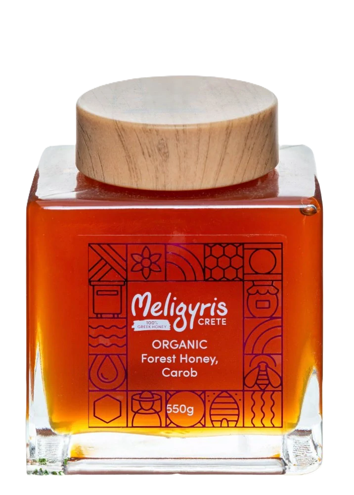 MELIGYRIS Řecký lesní BIO med "Karob"-exclusive 550 g