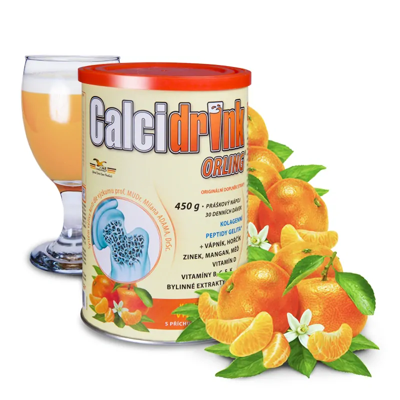 ORLING Calcidrink nápoj Mandarinka 450 g