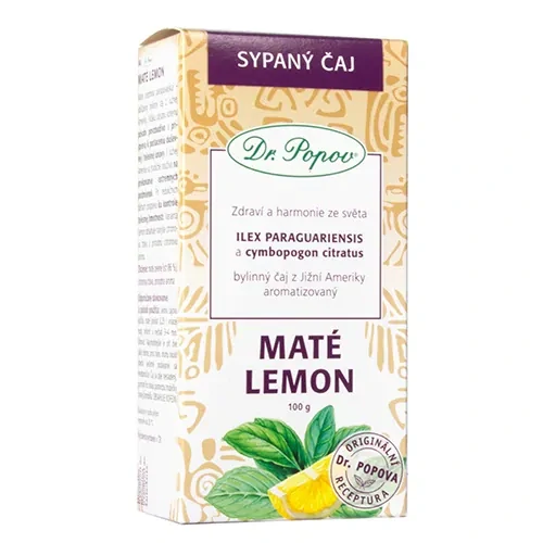 Dr. Popov Čaj Maté Lemon 100g
