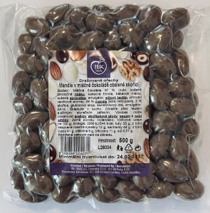 IBK Mandle v mléčné čokoládě a skořici 500g 