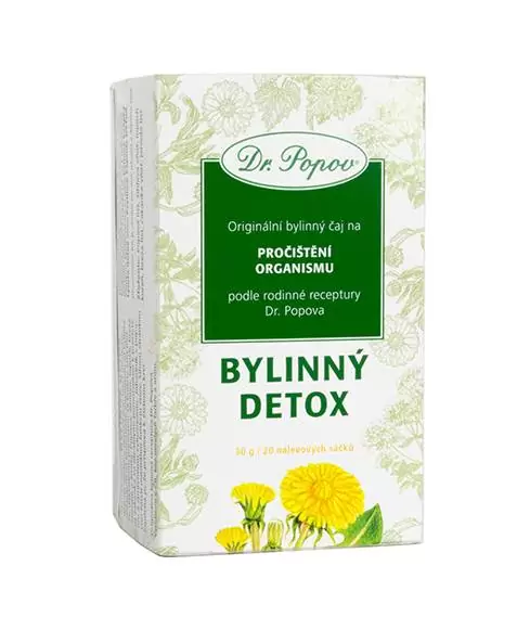Dr. Popov Čaj Bylinný detox 20 x 1,5 g