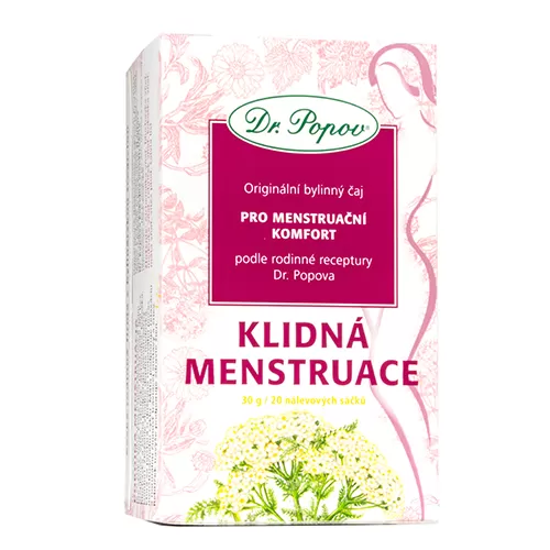 Dr. Popov Čaj Klidná menstruace 20 x 1,5 g