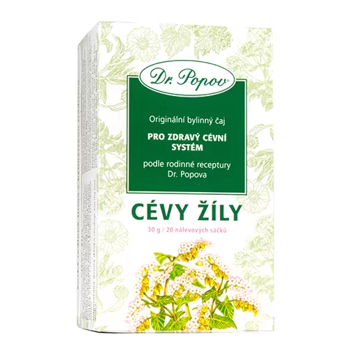 Dr. Popov Čaj Cévy žíly 20 x 1,5 g