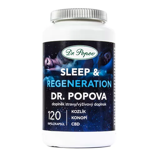 Dr. Popov Bylinné kapsle SLEEP and REGENERATION 120 kapslí