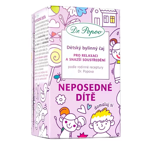 Dr. Popov Dětský bylinný čaj - Neposedné dítě 20 x 1,5 g