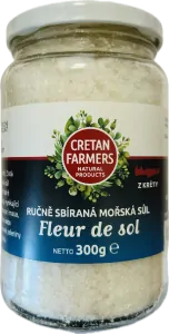 CRETAN FARMERS Solný květ, mořská sůl ručně sbíraná 300 g