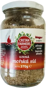 CRETAN FARMERS Mořská sůl Uzená bukovým dřevem 370 g
