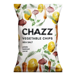 CHAZZ Zeleninové chipsy s mořskou solí 75g