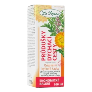 Dr. Popov Bylinné kapky Průdušky dýchací cesty 100 ml