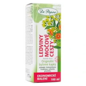 Dr. Popov Bylinné kapky Ledviny močové cesty 100 ml