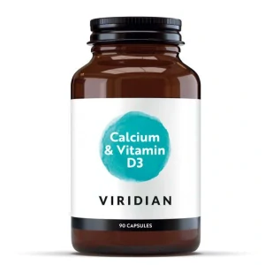 Viridian High Potency Calcium & D3 90 kapslí (Vápník s vitamínem D3)