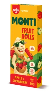 MONTI ovocná trubička Jablko & Jahoda 30g
