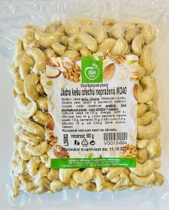 IBK Kešu ořechy nepražená W240 500 g