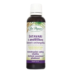 Dr. Popov Bylinné kapky Šatavari s andělikou 50ml