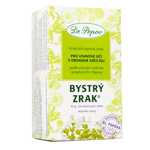 Dr. Popov Čaj Oční Bystrý zrak®, porcovaný, 30 g