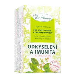 Dr. Popov Čaj Odkyselení a imunita 20 x 1,5 g