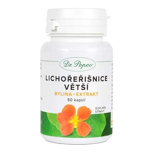 Dr. Popov Lichořeřišnice větší (bylina + extrakt) 60 kapslí