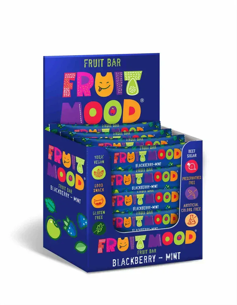 Sergio Ovocná tyčinka Fruit Mood ostružina/máta 20g