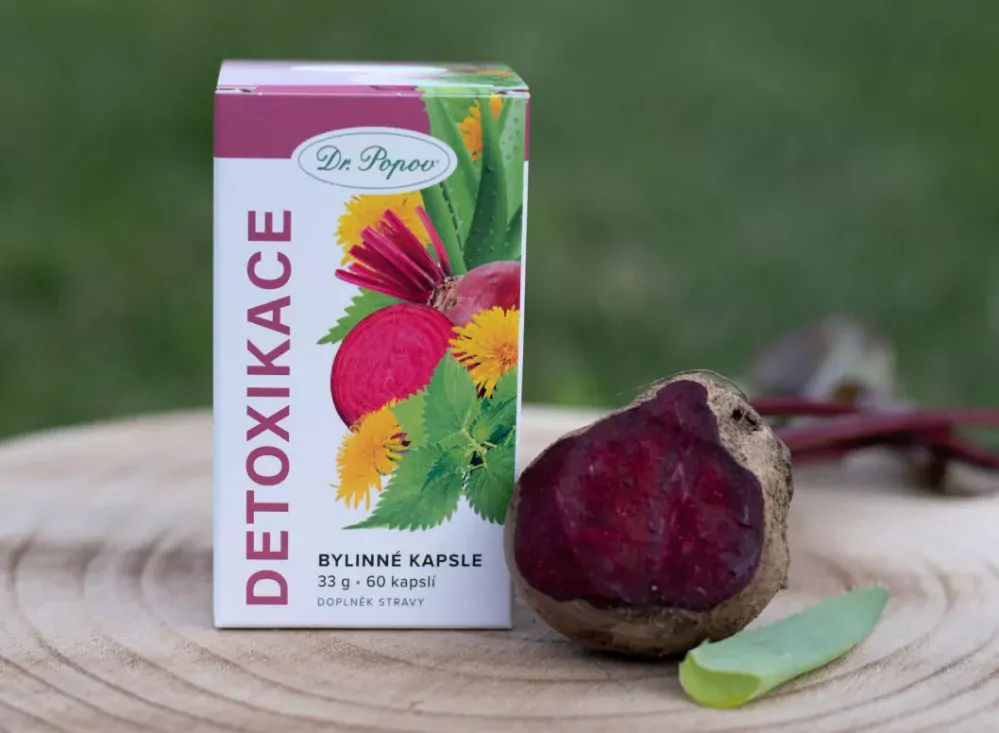 Dr. Popov Bylinné kapsle Detoxikace 60 kapslí