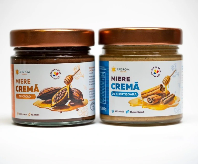 Apisrom Dárková sada ochucených medů "Zdravé mlsání", 2 x 280 g