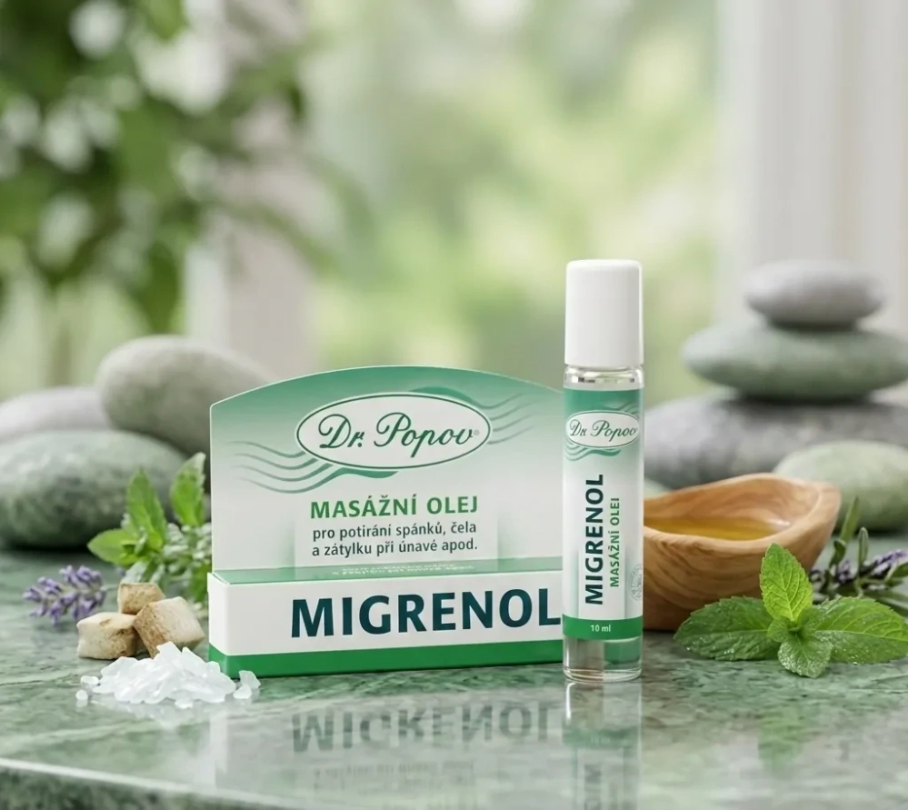 Dr. Popov Migrenol 10 ml – roll-on