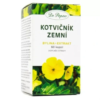 Dr. Popov Kotvičník zemní (bylina + extrakt) 60 ka