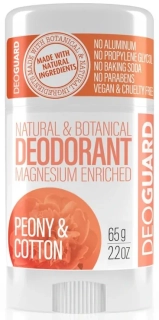 DEOGUARD Přírodní tuhý deodorant - pivoňka a květ bavlny 65g