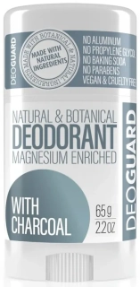 DEOGUARD Přírodní tuhý deodoranat - neparfemovaný s aktivním uhlím 65g
