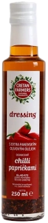 CRETAN FARMERS Dressing s extra panenským olivovým olejem Chilli papričky 250 ml