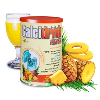 ORLING Calcidrink nápoj Ananas 450 g